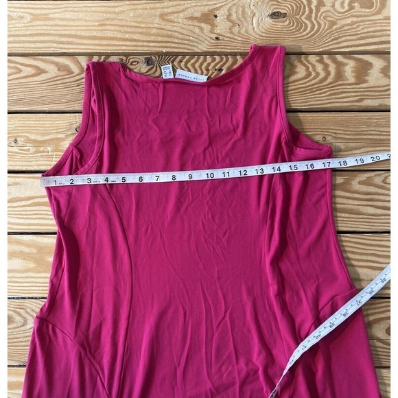 NEW Susan Graver Seamless Sleeveless Midi Dress Petite Small PS Pink Liquid Knit - Picture 6 of 7